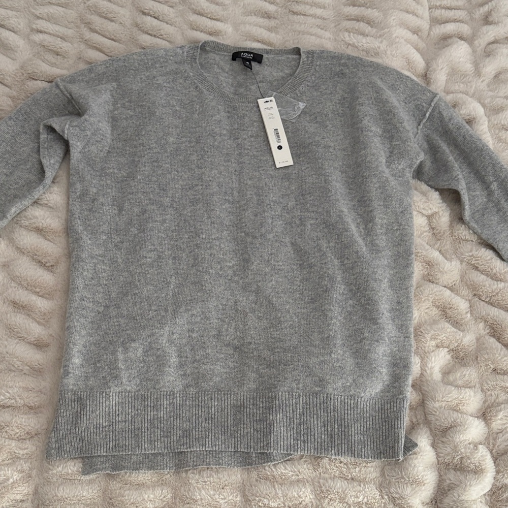 Aqua Cashmere Sweater